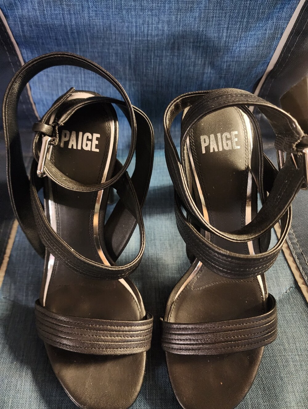 LEATHER PLATFORM HEELS SIZE 8.5 BY PAIGE